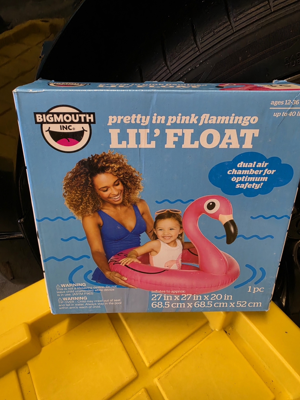BigMouth Pretty in Pink Flamingo Lil' Float - Kids Inflatable Pool Toy (Pink)